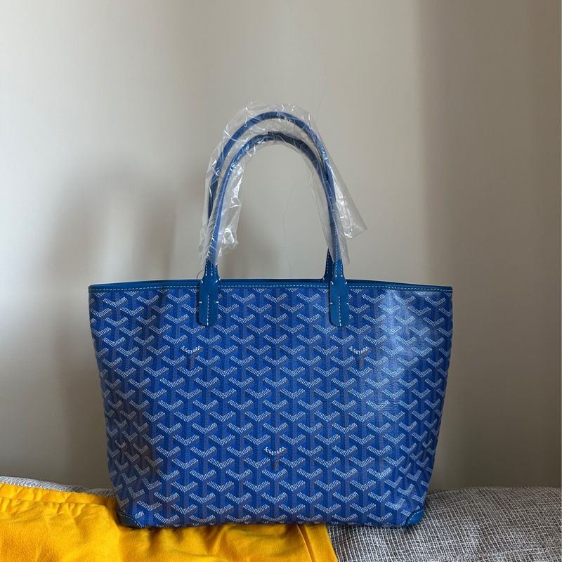 Goyard Artois PM 托特包 藍色 sky blue 全新 可議-2