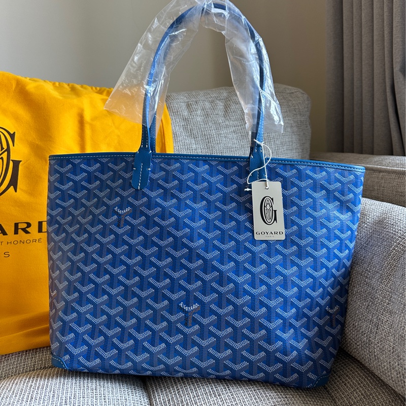 Goyard Artois PM 托特包 藍色 sky blue 全新 可議-4