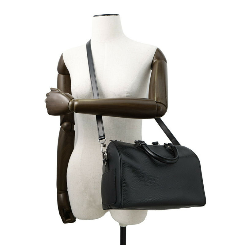 路易威登 Epi Speedy Bandouliere 25 手提包 M51278 兩用單肩背包 黑色-4