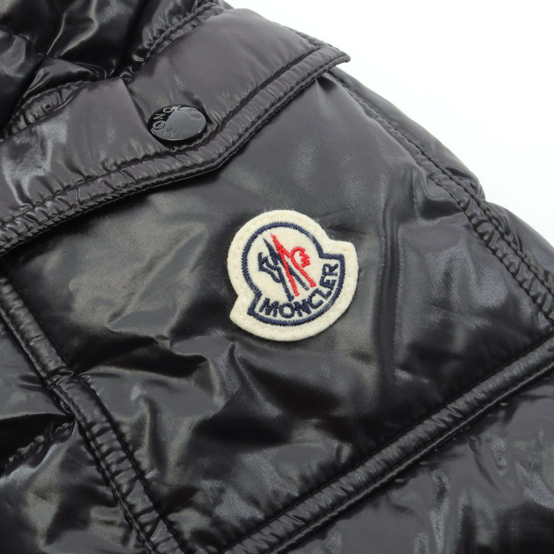 MONCLER MAYA 男士黑色尼龍連帽拉鍊羽絨外套 #0 二手-5