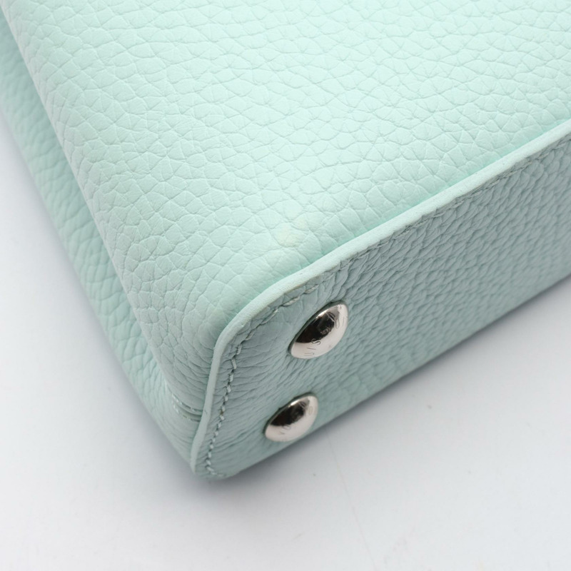 路易威登 Capucine 迷你手袋 N85829 皮革 蛋白石綠 白色 汽油藍 LV-4