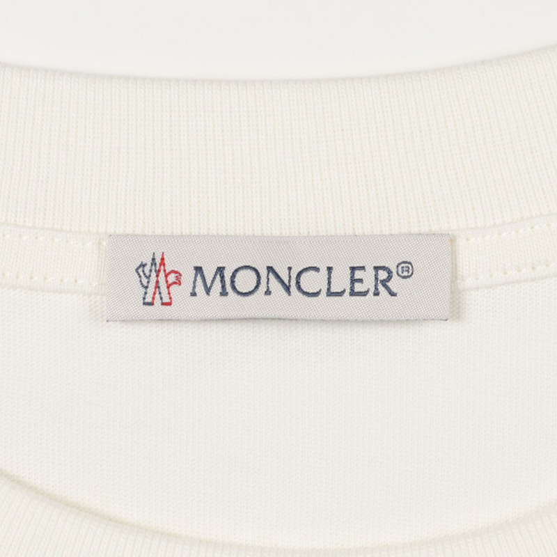 MONCLER Logo 短袖T卹 純棉 白色 #S 二手 女款-2