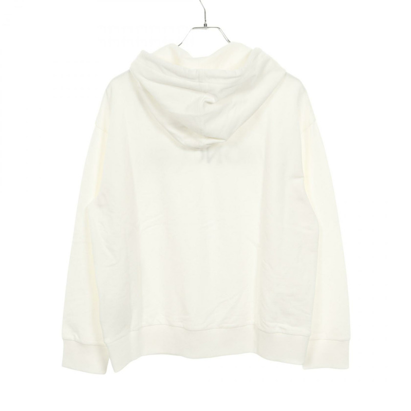 MONCLER Logo連帽衫 8G00026 純棉 白色 #M 二手 女款-1