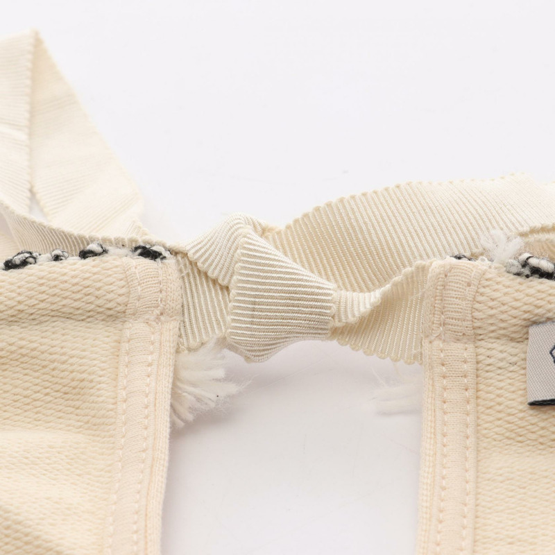 MONCLER MANICHE CORTE 短袖襯衫 8C00009 棉 米色 #S 二手 女款-4