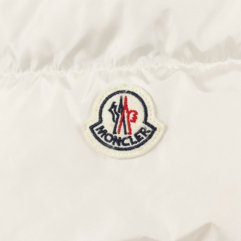 MONCLER AVOCETTE 羽絨服，帶帽拉鍊，尼龍材質，白色，3 碼，二手女款-5