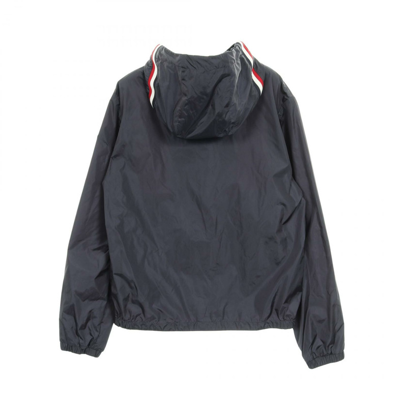 MONCLER GRIMPEURS 夾克衫 1A00090 尼龍海軍藍白色紅色 #0 二手男式-1