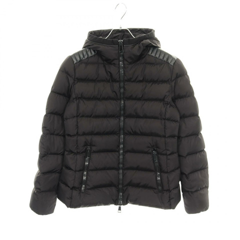 MONCLER TETRAS 帶帽羽絨衣 4580185 尼龍黑色 4 碼 二手 女款