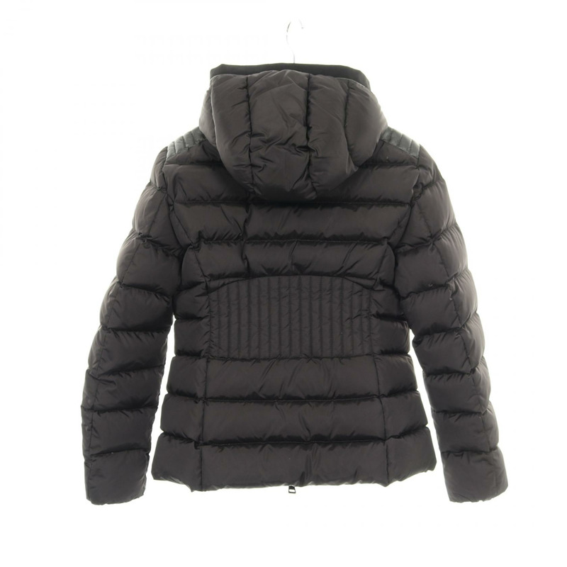 MONCLER TETRAS 帶帽羽絨衣 4580185 尼龍黑色 4 碼 二手 女款-1
