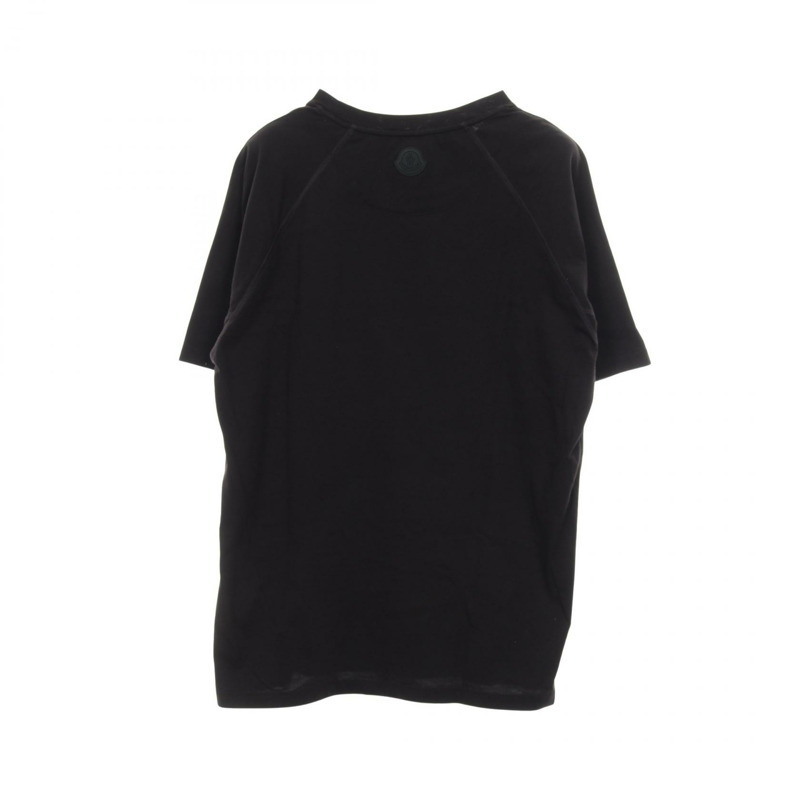 MONCLER 標誌短袖T卹，純棉，黑白配色，M碼，二手男款-1