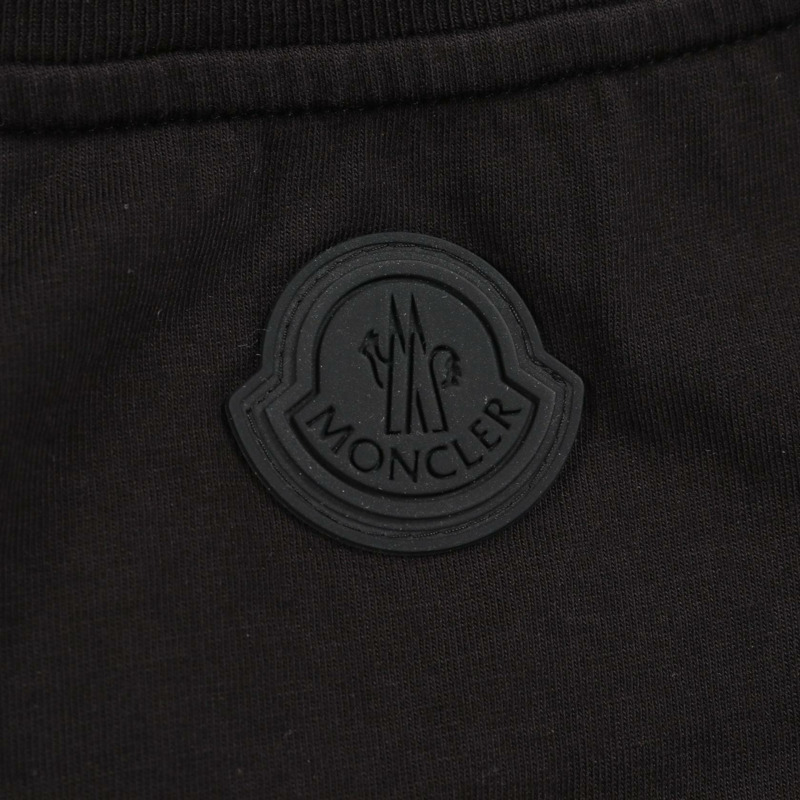 MONCLER 標誌短袖T卹，純棉，黑白配色，M碼，二手男款-4