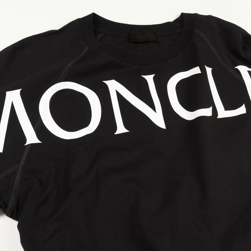 MONCLER 標誌短袖T卹，純棉，黑白配色，M碼，二手男款-8