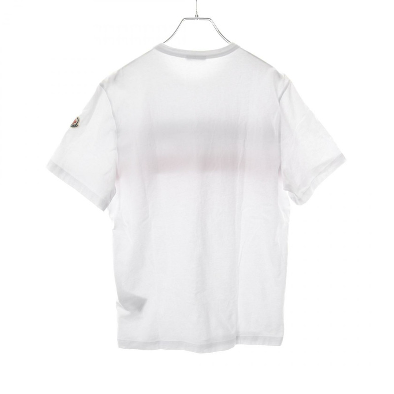 MONCLER MAGLIA 純棉T卹 白色 紅色 黑色 #M 二手 男款-1