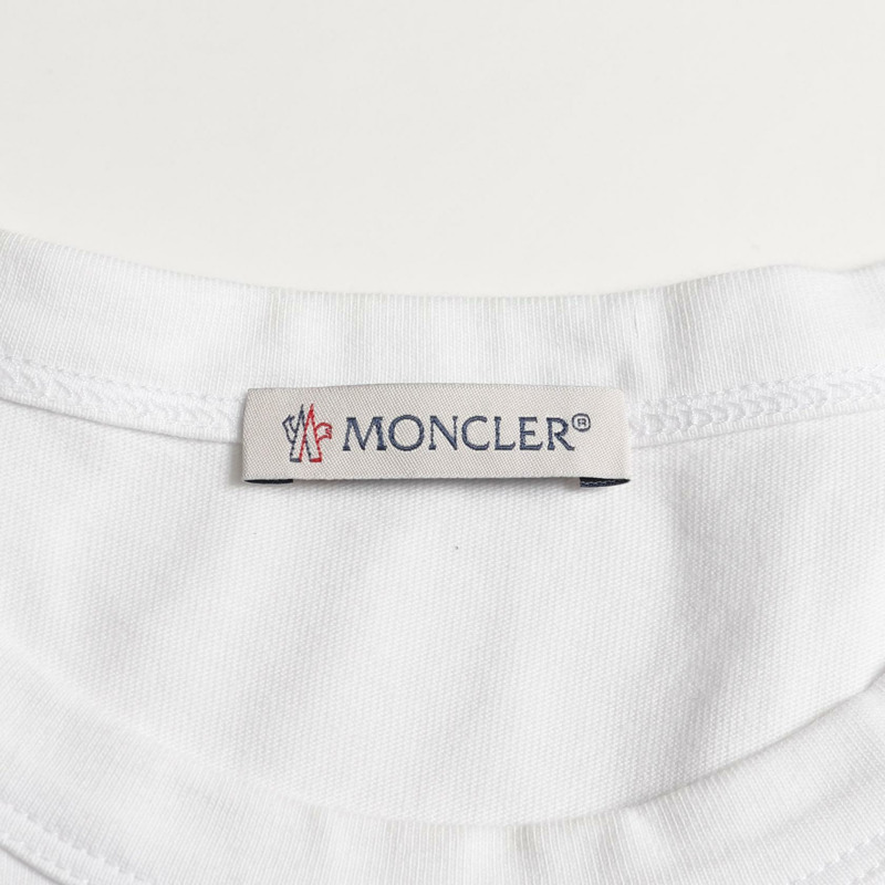 MONCLER MAGLIA 純棉T卹 白色 紅色 黑色 #M 二手 男款-2