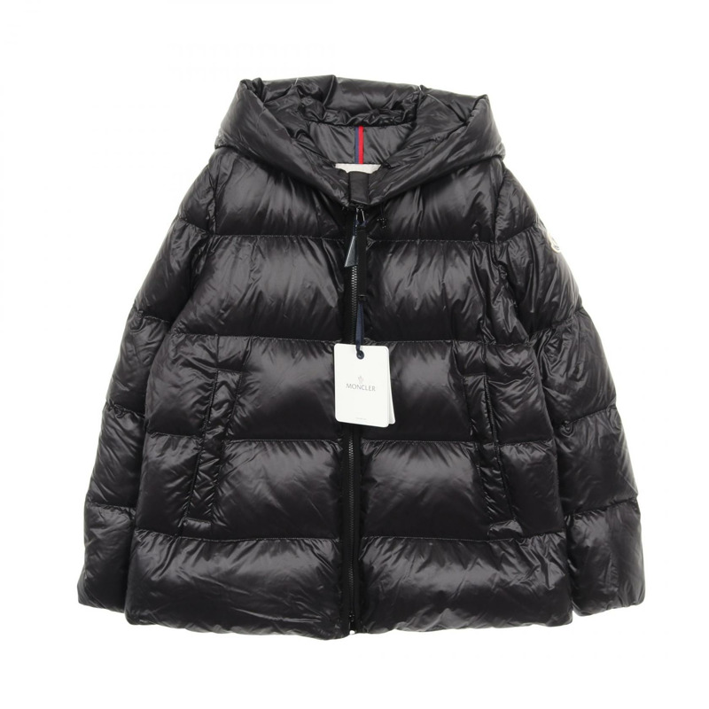 MONCLER SERITTES 帶帽羽絨衣 1A00068597YG9993 尼龍 黑色 #3 新款 女款-0