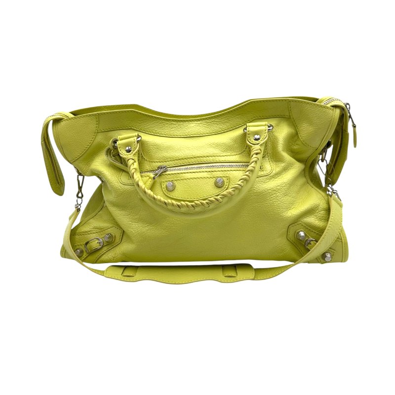 【美收精品】BALENCIAGA 黃色手提包 B-970【隔月月中將轉賣至日本 上架期限30天】-0