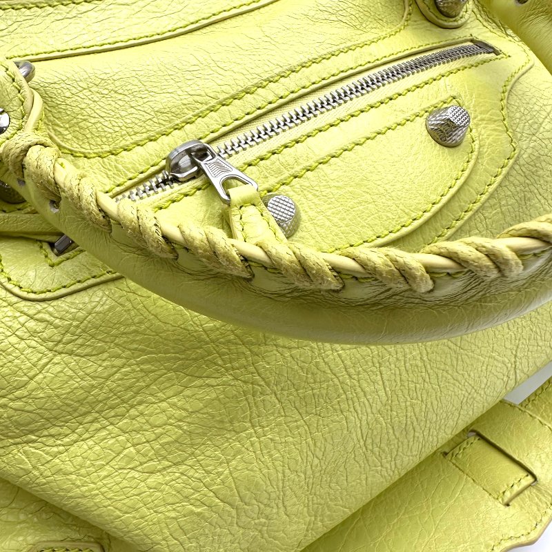 【美收精品】BALENCIAGA 黃色手提包 B-970【隔月月中將轉賣至日本 上架期限30天】-12