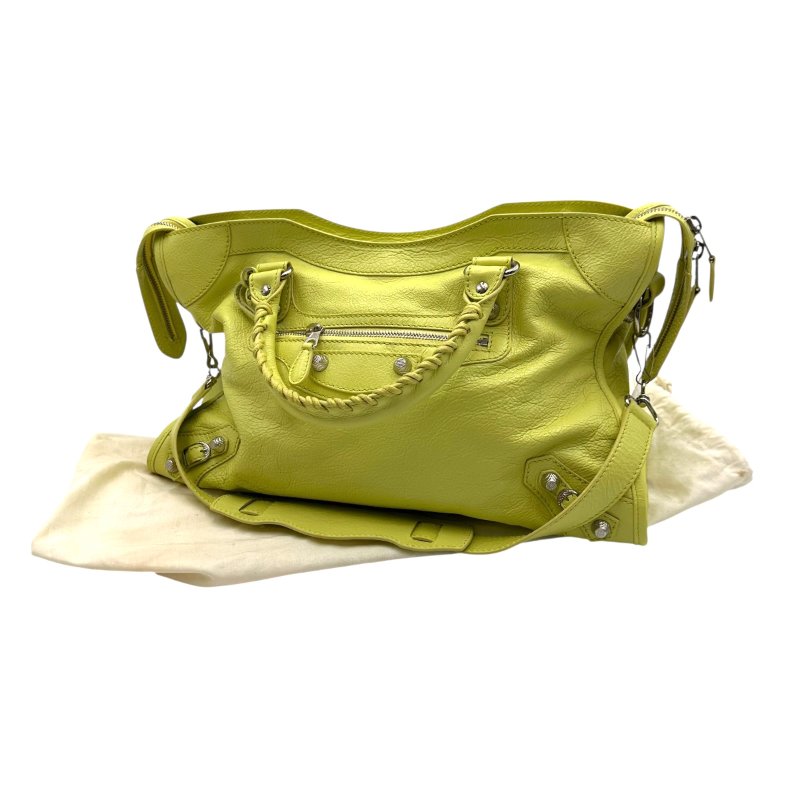 【美收精品】BALENCIAGA 黃色手提包 B-970【隔月月中將轉賣至日本 上架期限30天】-14