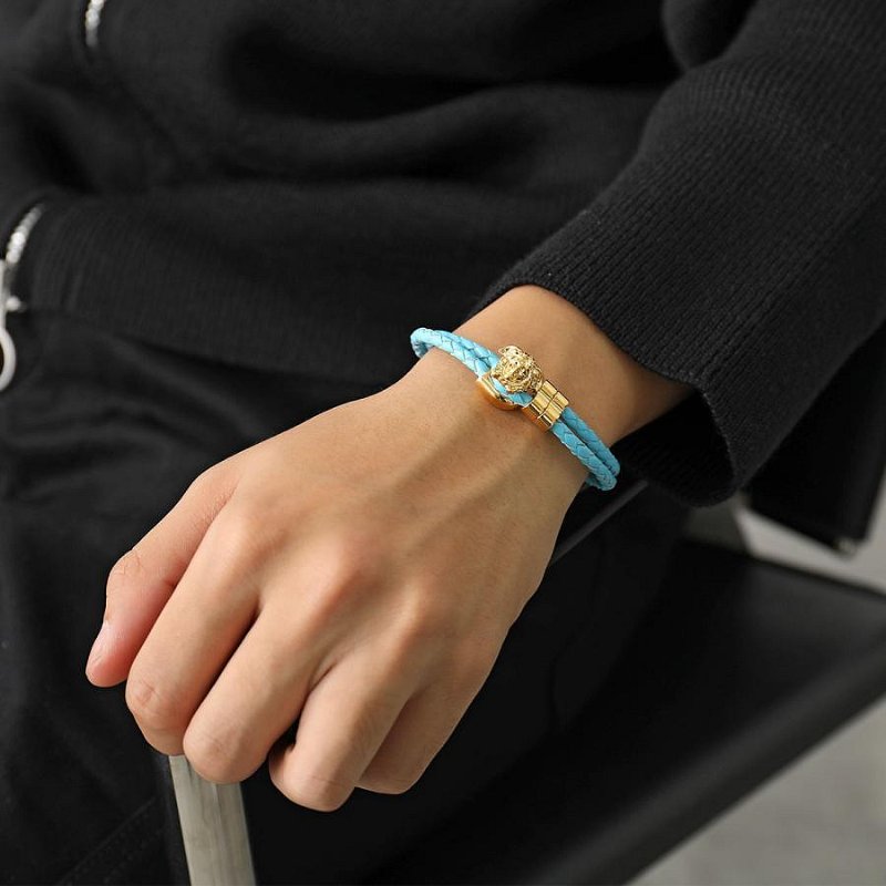 💎Han's house精品服飾💎VERSACE 凡賽斯 女王頭 手環 手鏈 意大利製 現貨 原價10500-3