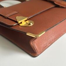 𝐆𝐔𝐂𝐂𝐈焦糖色金邊醫生包-10