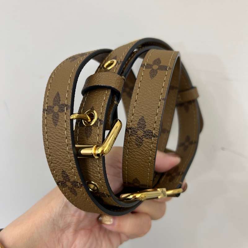 Lv 雙色原花 郵差包M44876-8