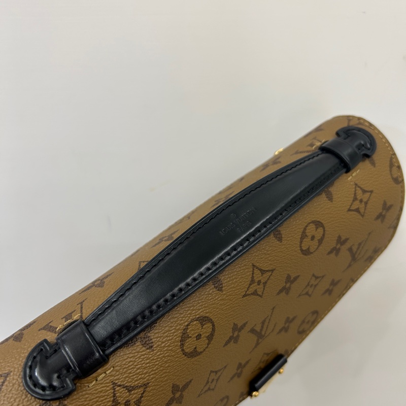 Lv 雙色原花 郵差包M44876-9