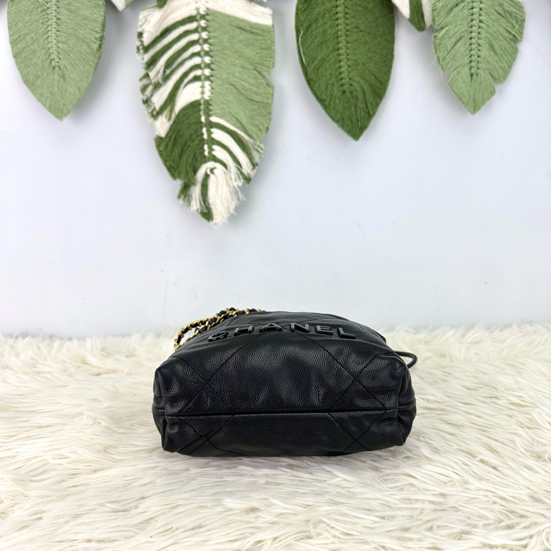 CHANEL So Black Mini 22 Bag 斜肩包 晶片款 2023年-5