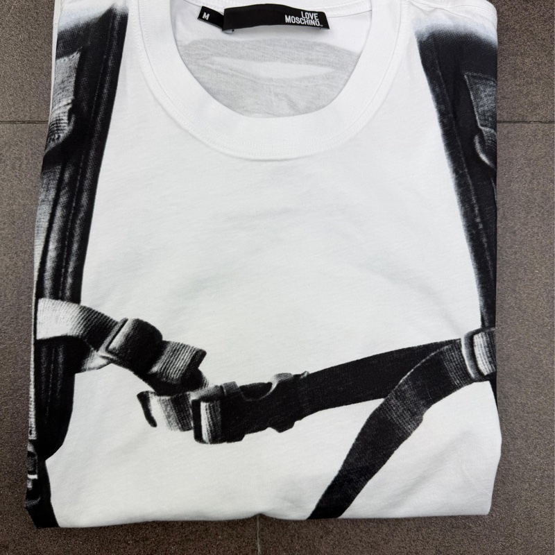 Moschino 白色T 恤-3