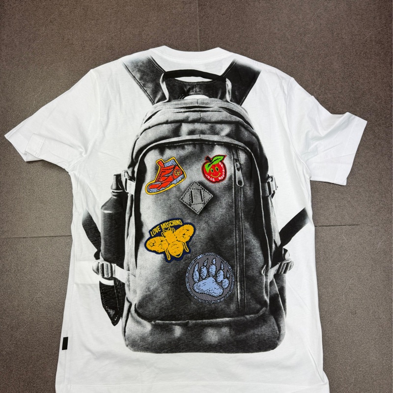 Moschino 白色T 恤-7