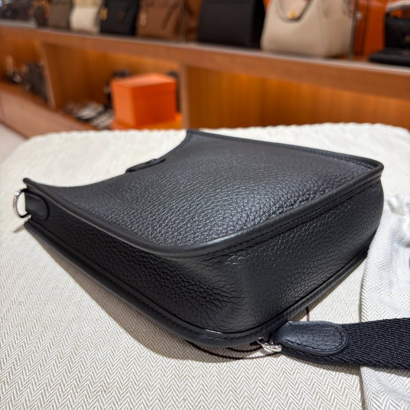 【現貨｜快速出貨】Hermès 愛馬仕 Evelyne 16 TPM Amazone 黑色｜W刻2024年｜銀釦｜全新附盒-7