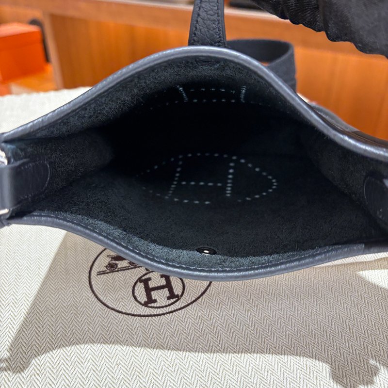 【現貨｜快速出貨】Hermès 愛馬仕 Evelyne 16 TPM Amazone 黑色｜W刻2024年｜銀釦｜全新附盒-9