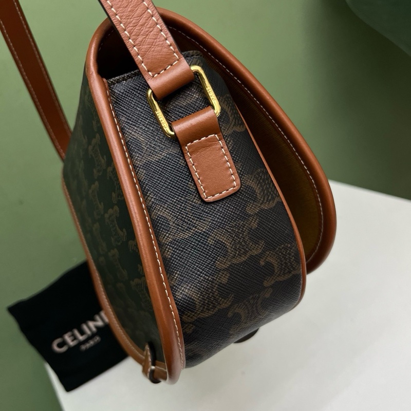 Celine老花馬鞍包-5