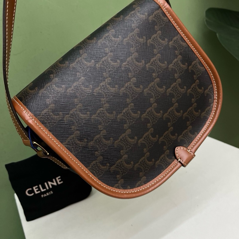 Celine老花馬鞍包-6
