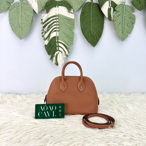 HERMES Mini Bolide 金棕色金扣 迷你保齡球包