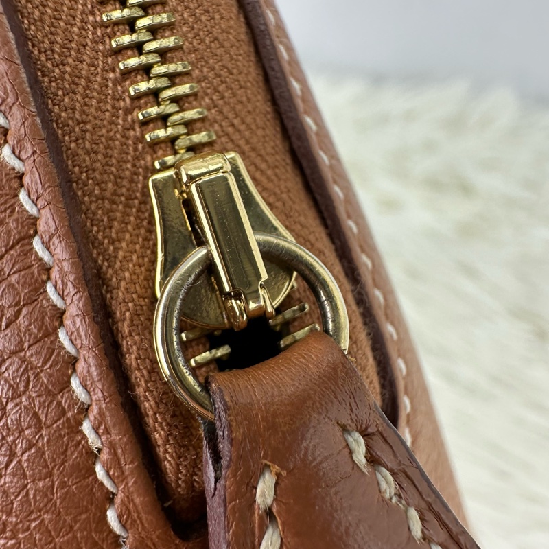 HERMES Mini Bolide 金棕色金扣 迷你保齡球包 Z Stamp-14