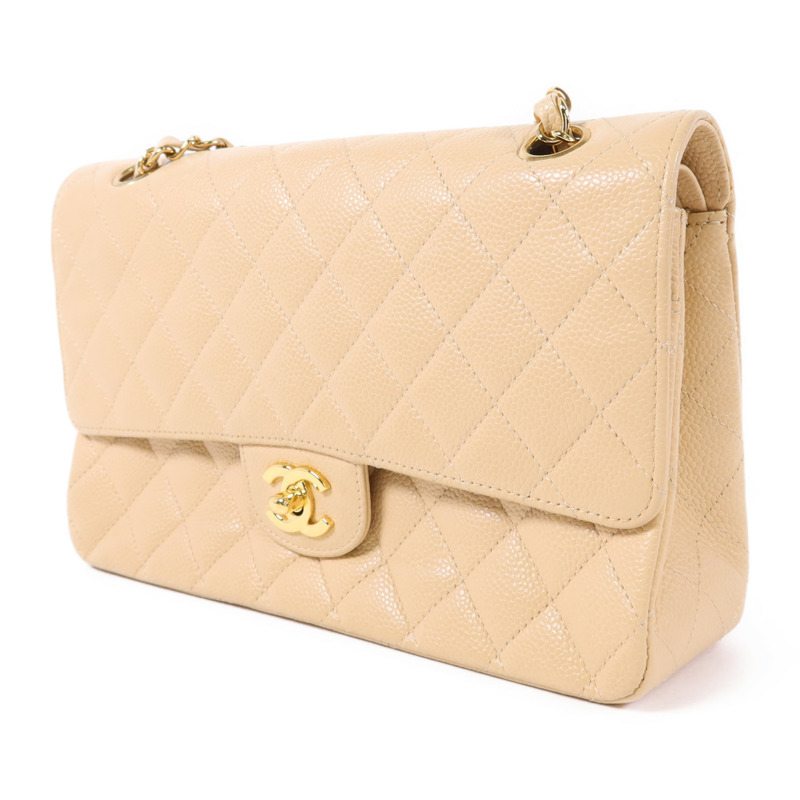 CHANEL 牛皮皮革Classic 25金扣鏈帶肩背袋-2