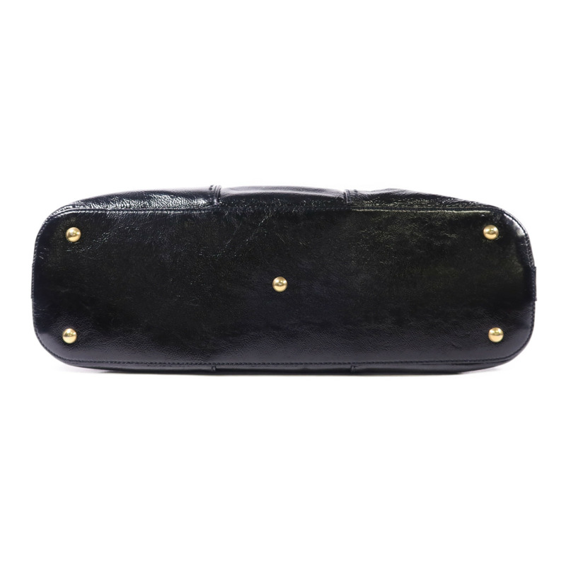YVES SAINT LAURENT 漆皮皮革Shoulder Bag金扣肩背袋-3
