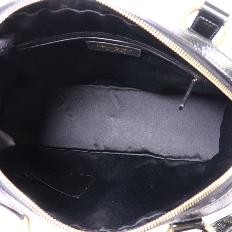 YVES SAINT LAURENT 漆皮皮革Shoulder Bag金扣肩背袋-5