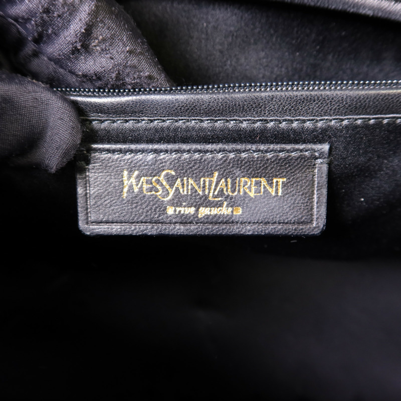 YVES SAINT LAURENT 漆皮皮革Shoulder Bag金扣肩背袋-6
