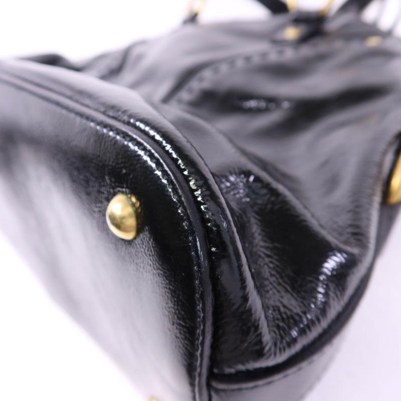 YVES SAINT LAURENT 漆皮皮革Shoulder Bag金扣肩背袋-15