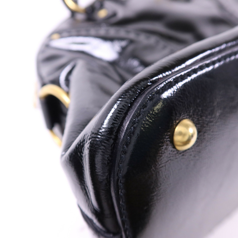 YVES SAINT LAURENT 漆皮皮革Shoulder Bag金扣肩背袋-16