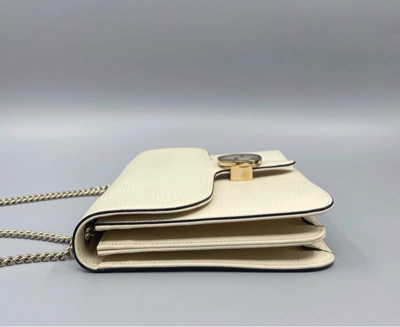 GUCCI 古馳 荔枝紋風琴斜挎包-2