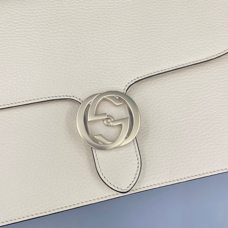 GUCCI 古馳 荔枝紋風琴斜挎包-4