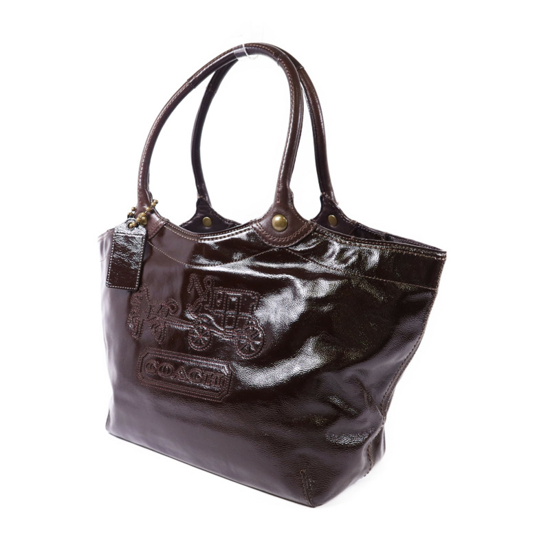 COACH 漆皮皮革Shoulder Bag肩背袋-2