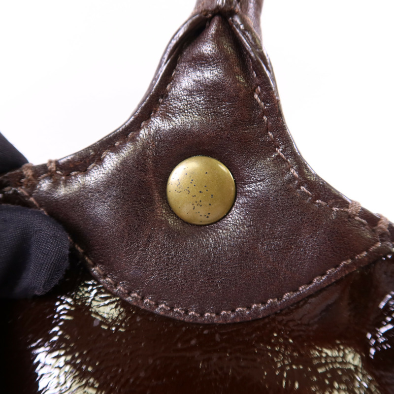 COACH 漆皮皮革Shoulder Bag肩背袋-8