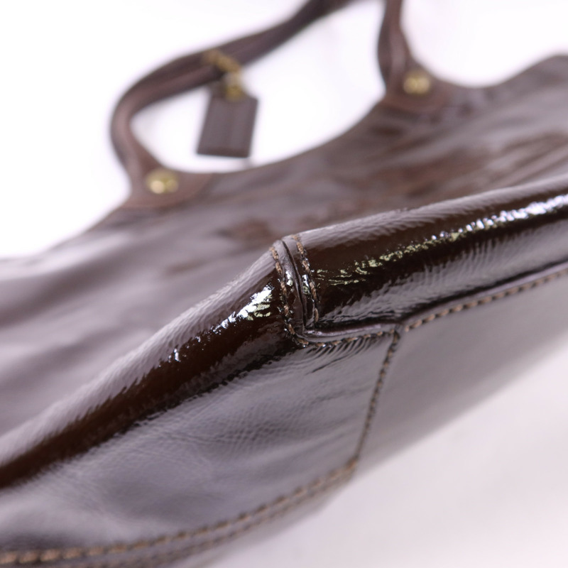 COACH 漆皮皮革Shoulder Bag肩背袋-11