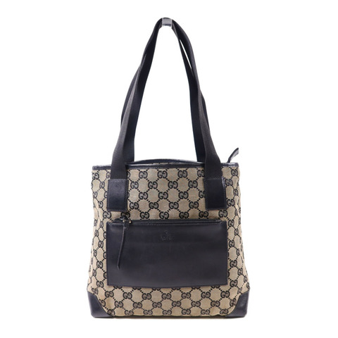 GUCCI 帆布Shoulder Bag銀扣肩背袋