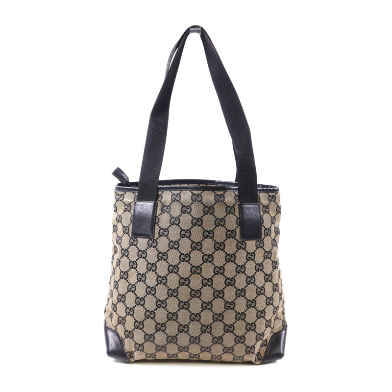 GUCCI 帆布Shoulder Bag銀扣肩背袋-1