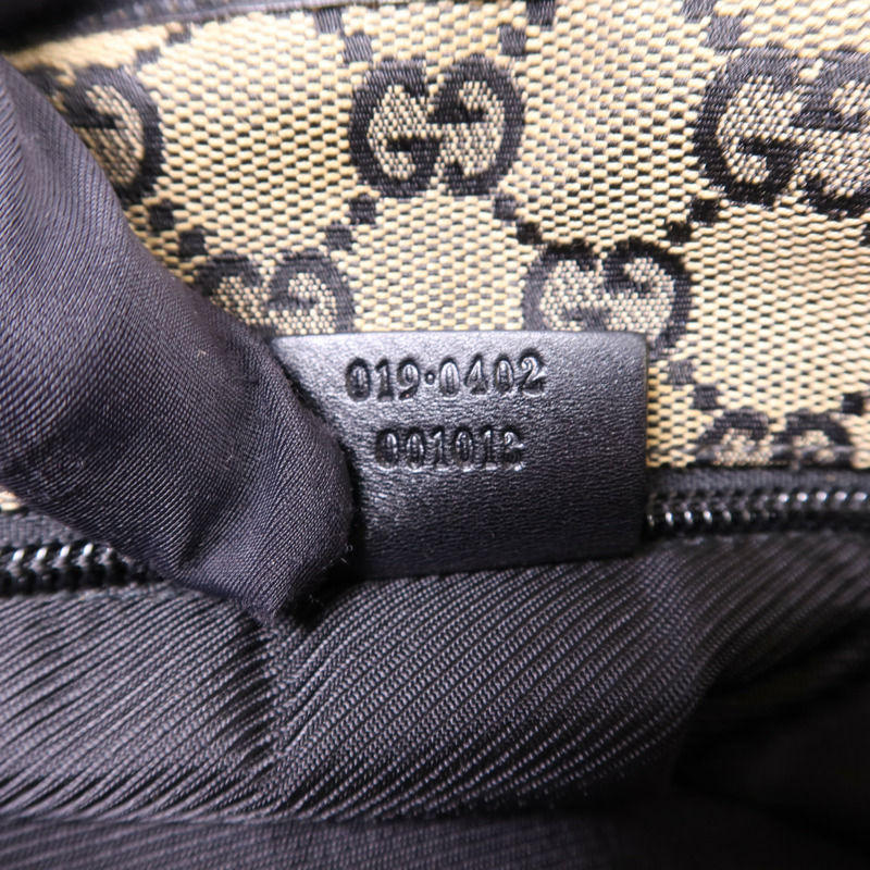 GUCCI 帆布Shoulder Bag銀扣肩背袋-7