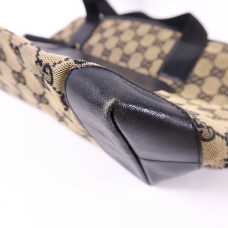 GUCCI 帆布Shoulder Bag銀扣肩背袋-9