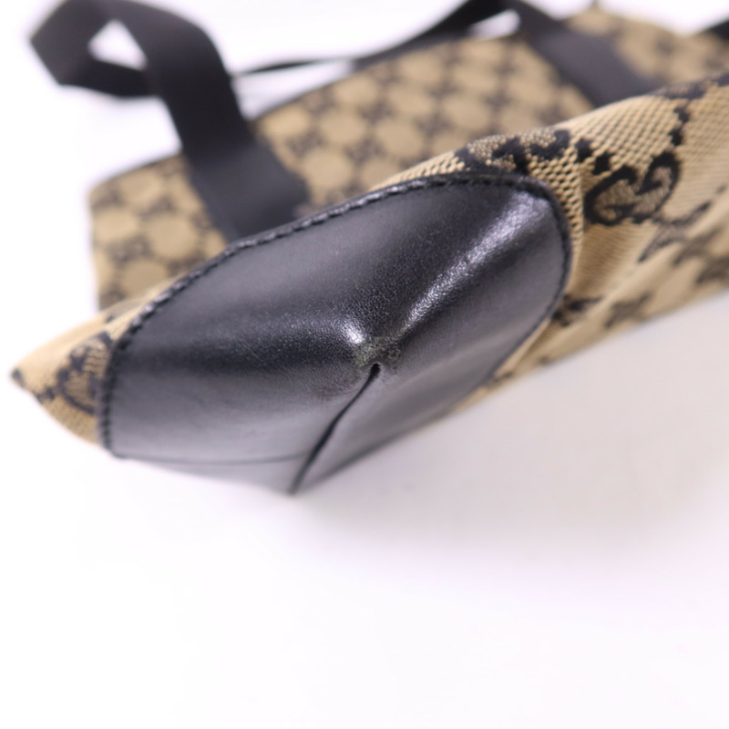 GUCCI 帆布Shoulder Bag銀扣肩背袋-10